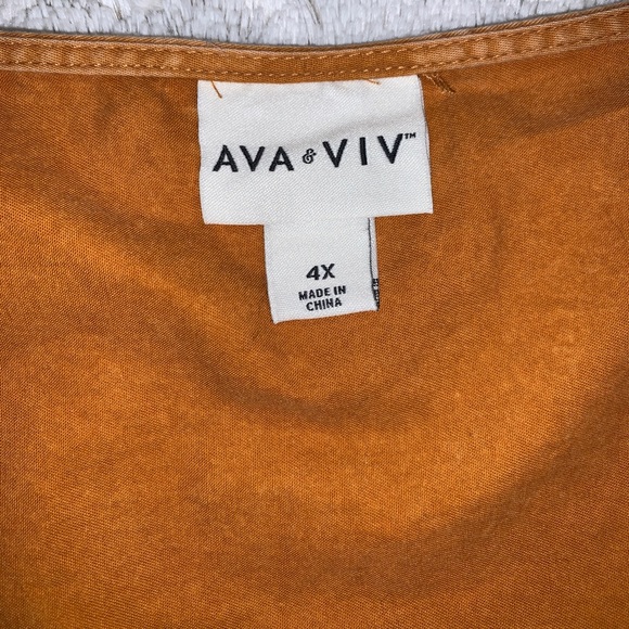 Ava&Viv - Rust Colored Boho Dress - Picture 6 of 7